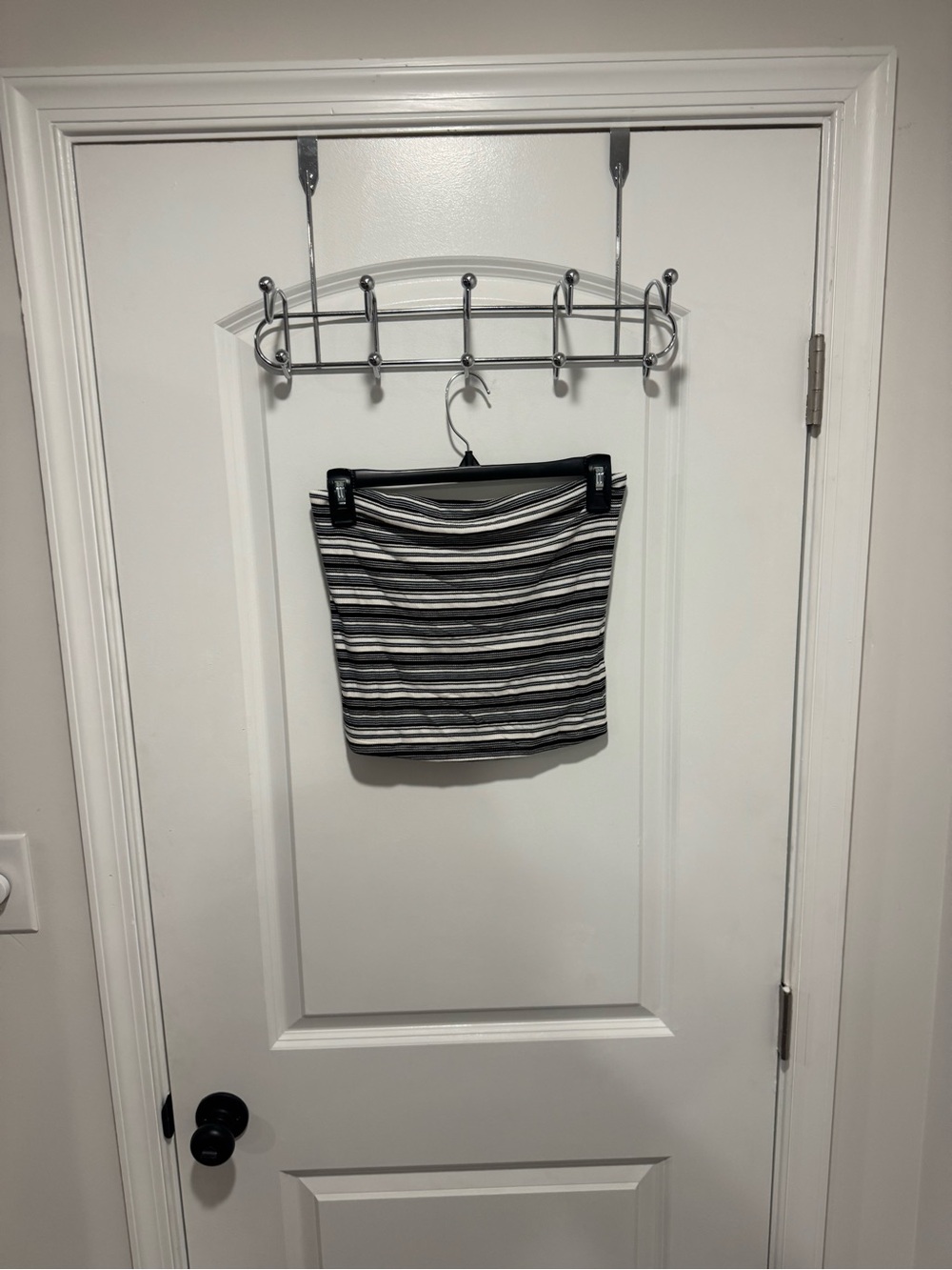 American Eagle Outfitters Black & White Striped Crop Top